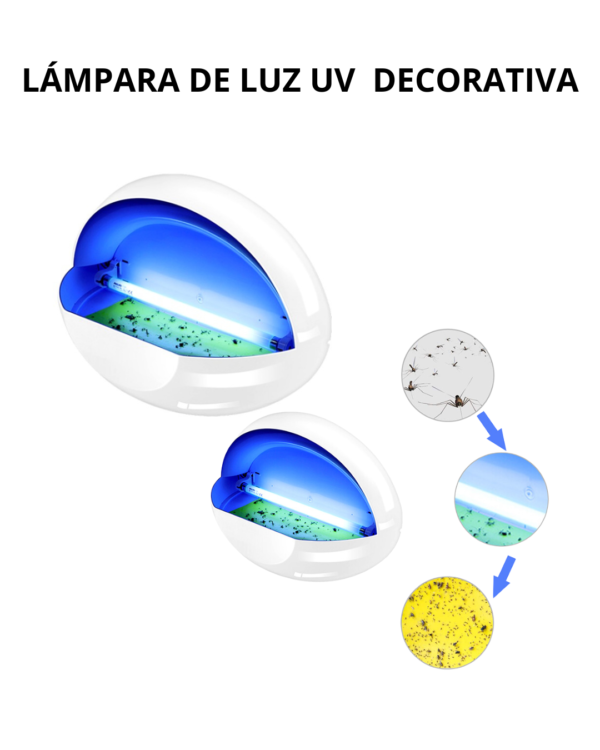 LAMPARA DE LUZ UV DECORATIVA elimina insectos voladores